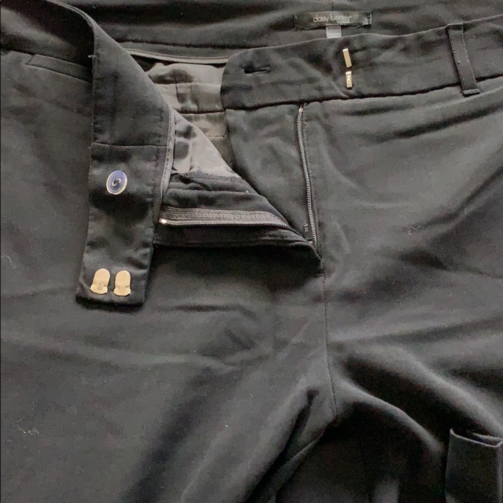 Daisy Fuentes Straight Leg Dress Pant | Onyx - Picture 4 of 9